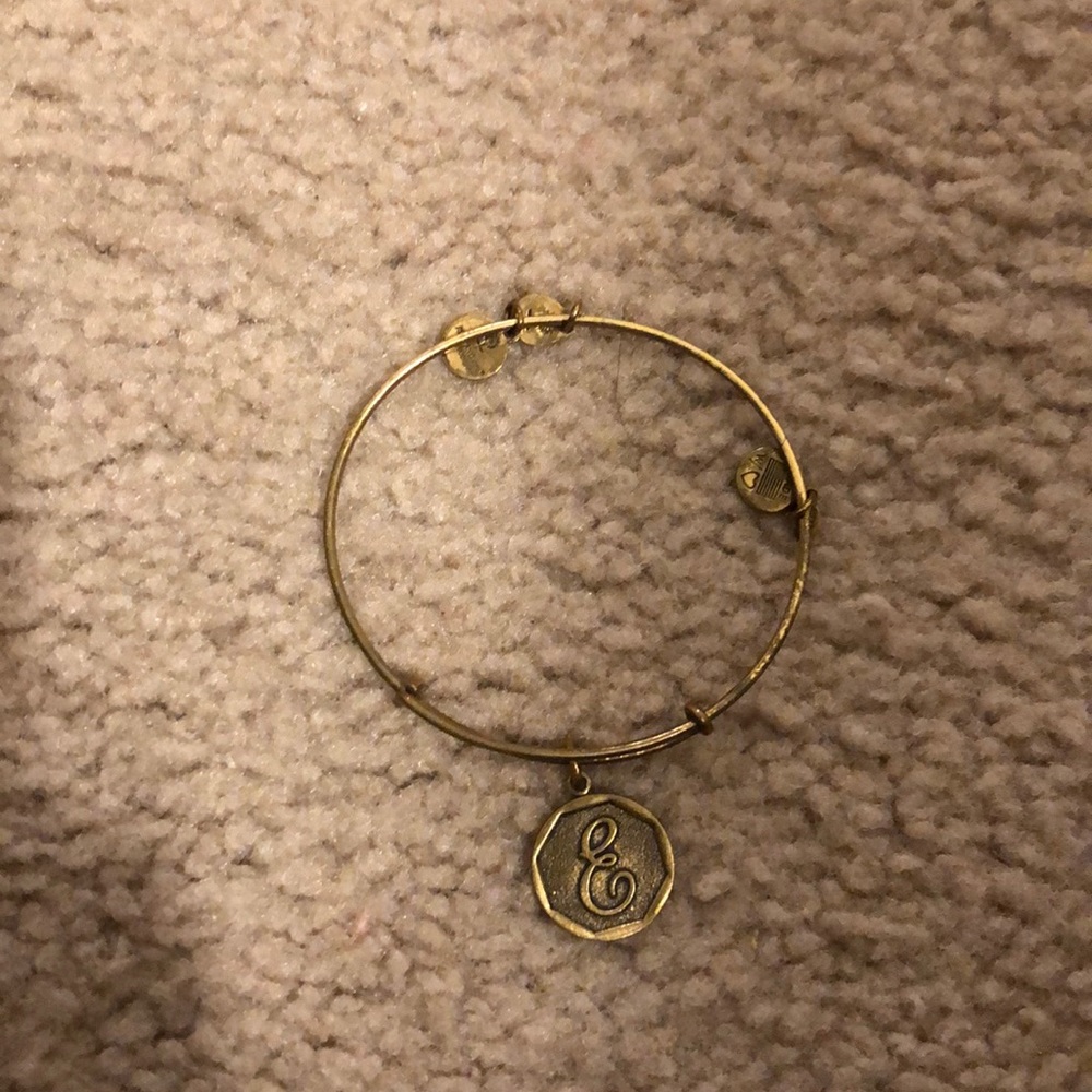 Gold E Alex and Ani Bracelet